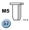 Novus popszegecs-anya M5 S7 x 11.5 acél 1.0-2.0 10DB