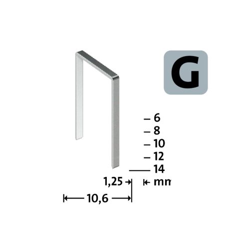 NOVUS tűzőkapocs G 11 14 mm 5000 db