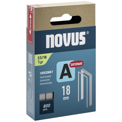 NOVUS tűzőkapocs A 53 SH szuperkemény 18 mm 800 db