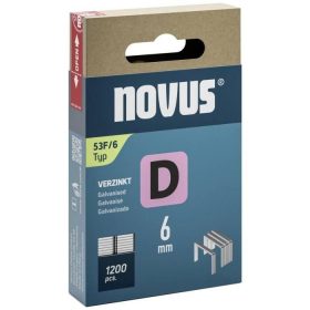 NOVUS tűzőkapocs D 53 F 6 mm 1200 db