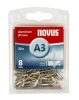 Novus popszegecsek alumínium A3 8 mm 8 mm 4.0-5.5 30 db