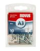 Novus popszegecsek alumínium A3 10 mm 5.0-7.5 30 db