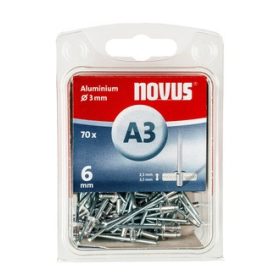Novus popszegecsek alumínium A3 6 mm 2.5-3.5 70 db