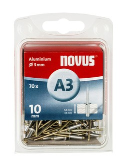 Novus popszegecsek alumínium A3 10 mm 5.0-7.5 70 db