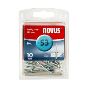 Novus popszegecsek acél S3 10 mm 5.0-6.5 20 db