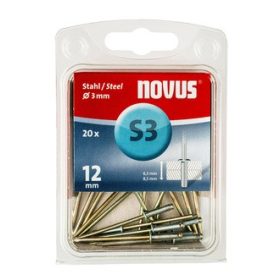 Novus popszegecsek acél S3 12 mm 6.5-8.5 20 db