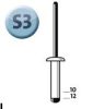 Novus popszegecsek acél S3 12 mm 6.5-8.5 20 db