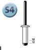 Novus popszegecsek acél S4 12 mm 6.5-8.5 20 db