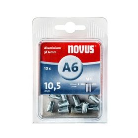 Novus popszegecs-anya M4 A6 x 10.5 alu 0.5-1.5 10DB