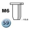 Novus popszegecs-anya M6 S9 x 14.5 acél 0.5-2.0 10DB