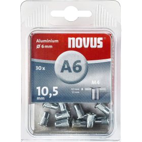 NOVUS popszegecs-anya M 4 x 10.5 alu 0.5-1.5 30db
