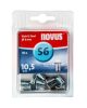 Novus popszegecs-anya M4 S6 x 10.5 acél 0.5-1.5 10DB