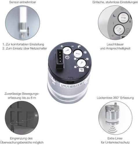 STEINEL pót miniszenzor fekete