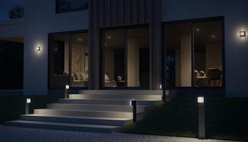 Steinel szenzorlámpa GL 85 MC 600, kültéri, antracit