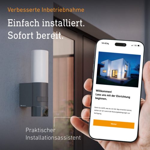 Steinel szenzorlámpa L 625 CAM SC antracit